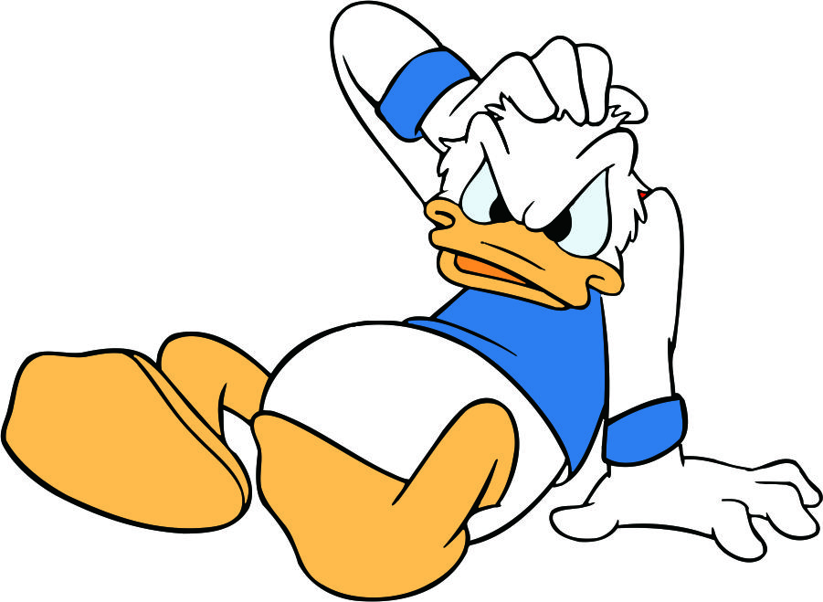 Donald Duck Logo 15 vinyl decal